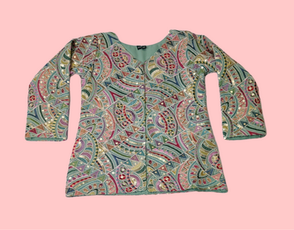 Pista Colour Plazo Suit(GE-GPZS_2250)