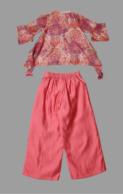 Peach Colour Plazo Suit(GE-GPZS_17104)