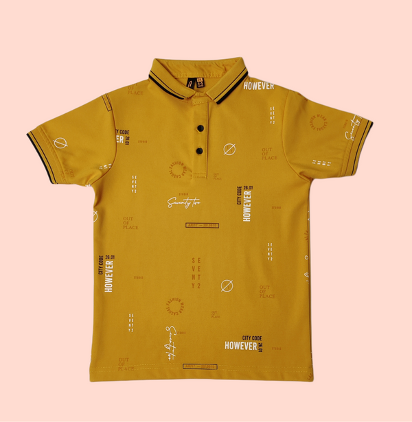 Mustard Colour T-Shirt(BC-BTSH_5117)