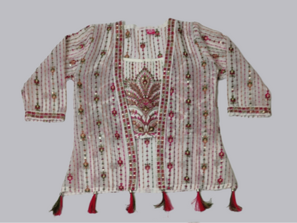 Cream Colour Plazo Suit(GE-GPZS_3177)