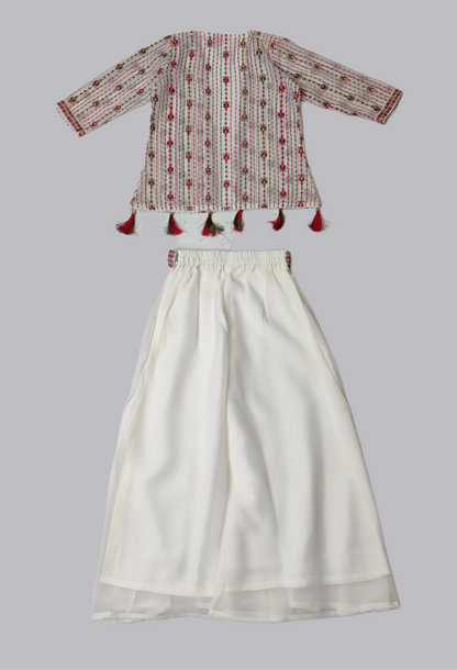 Cream Colour Plazo Suit(GE-GPZS_3177)