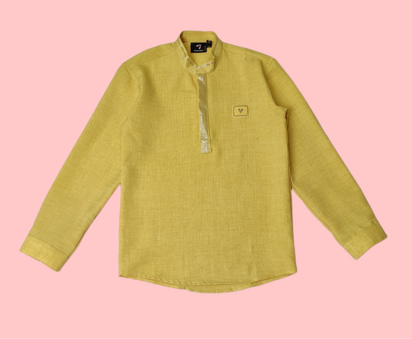 Lemon Colour Kurta Shirt(BC-BSHC_6190)