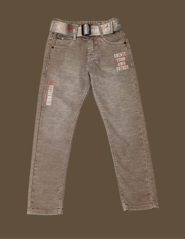 Biege Colour Jeans(BC-BJNS_3503)