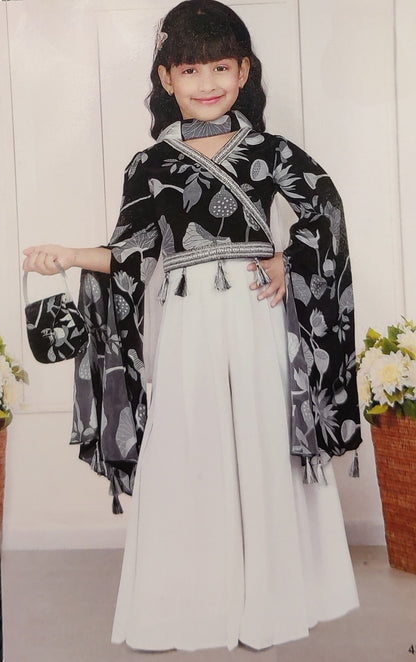 Black Colour Plazo Suit(GE-GPZS_4340)