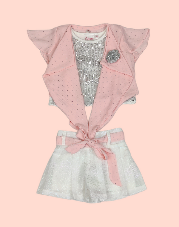 Peach Colour Skirt Blouse(GC-GSKT_224)