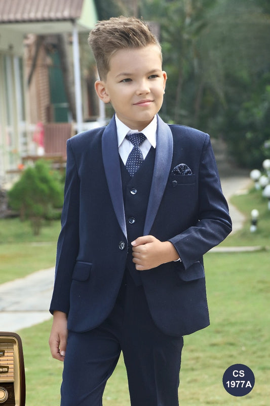 Navy Blue Colour Coat Suit(BE-BCSU_1977.A)