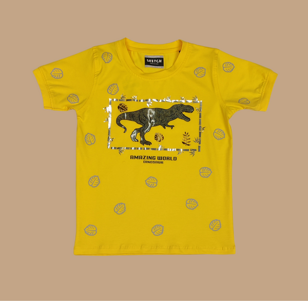 Gold Colour T-Shirt(BC-BTSH_4036)