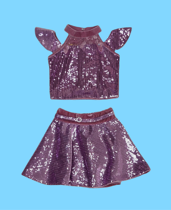 Purple Colour Skirt Blouse(GC-GSKT_900)