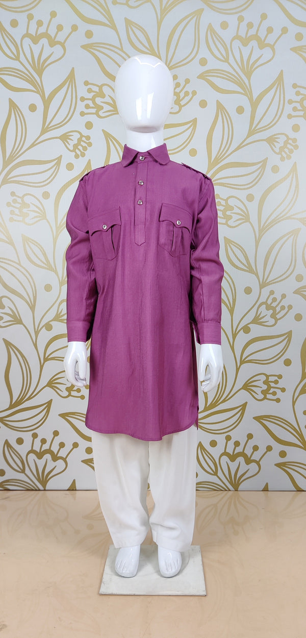 Onion Pink Colour Pathani Suit(BE-BPTH_407)