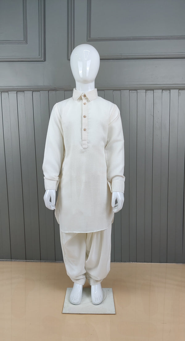 Off White Colour Pathani Suit(BE-BPTH_1108)