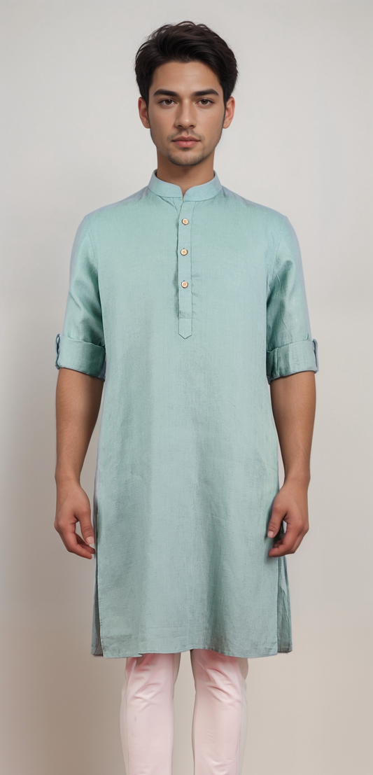 Mint Colour Kurta With Bottom(ME-MKUS_GURU 21)