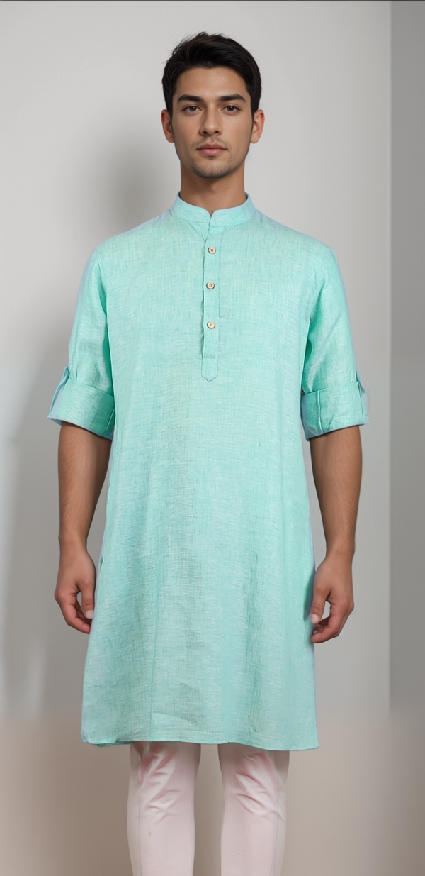 Mint Colour Kurta Set(ME-MKUS_GURU 07)