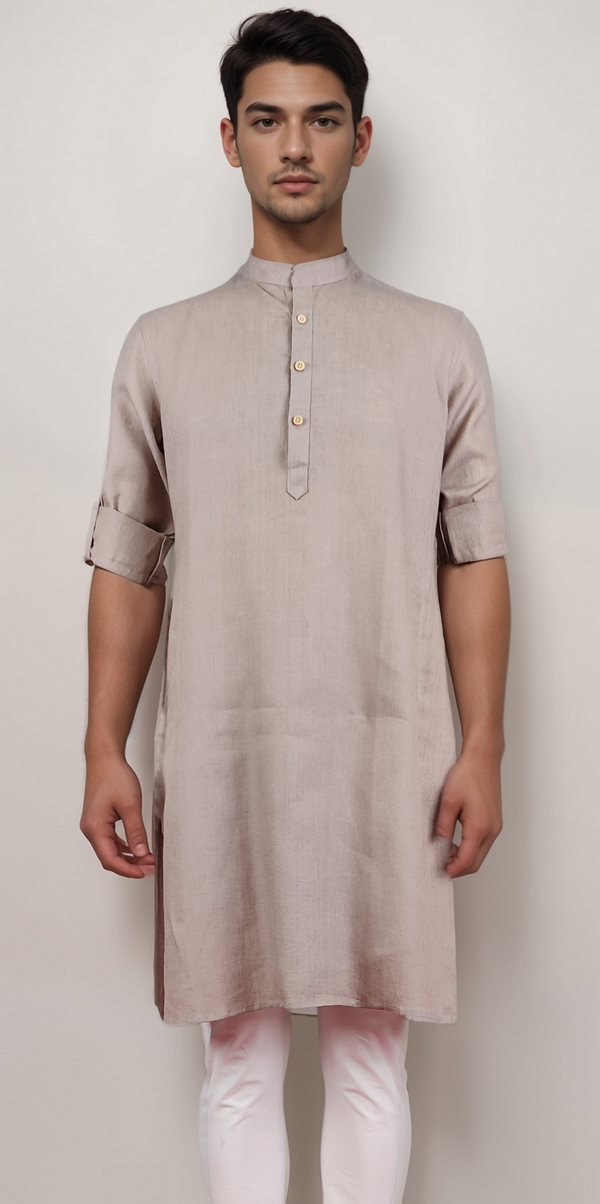 Fawn Colour Kurta Set(ME-MKUS_GURU54)