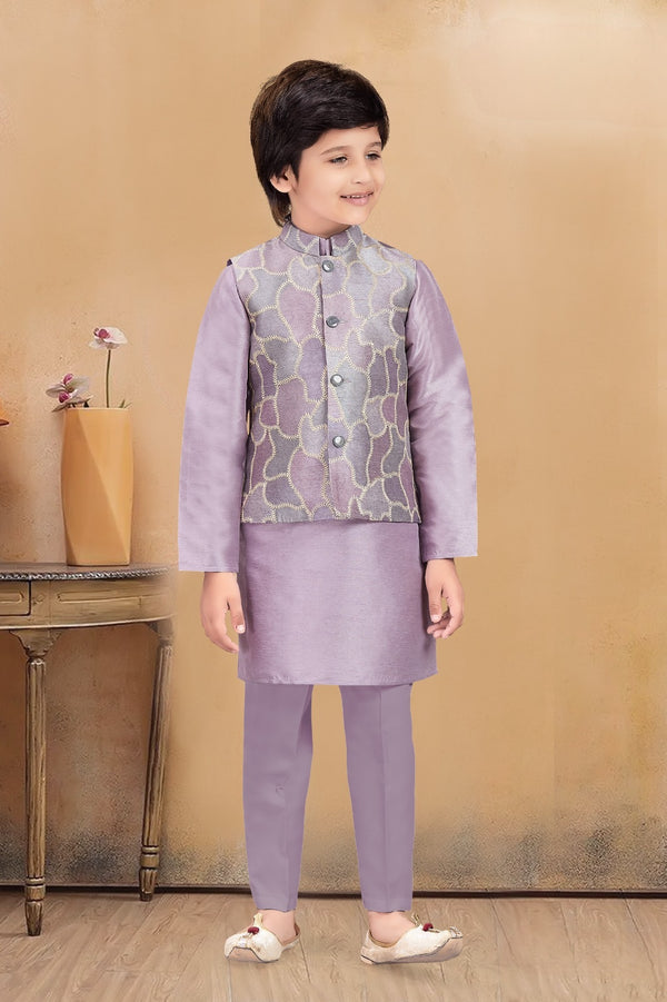 Purple Colour Jacket Kurta Set(BE-BWCS_6743)