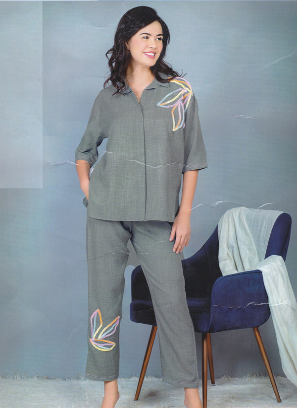 Grey Colour Nightwear(LC-WNWR_9325)