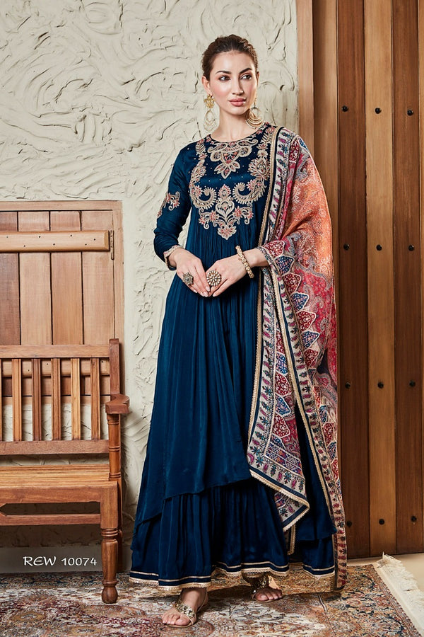 Blue Colour Kurti(LC-WKIC_10074)