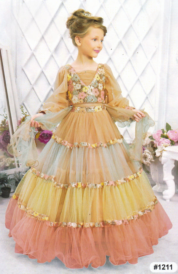 Chickoo Colour Ghaghra Choli(GE-GGHC_1211)