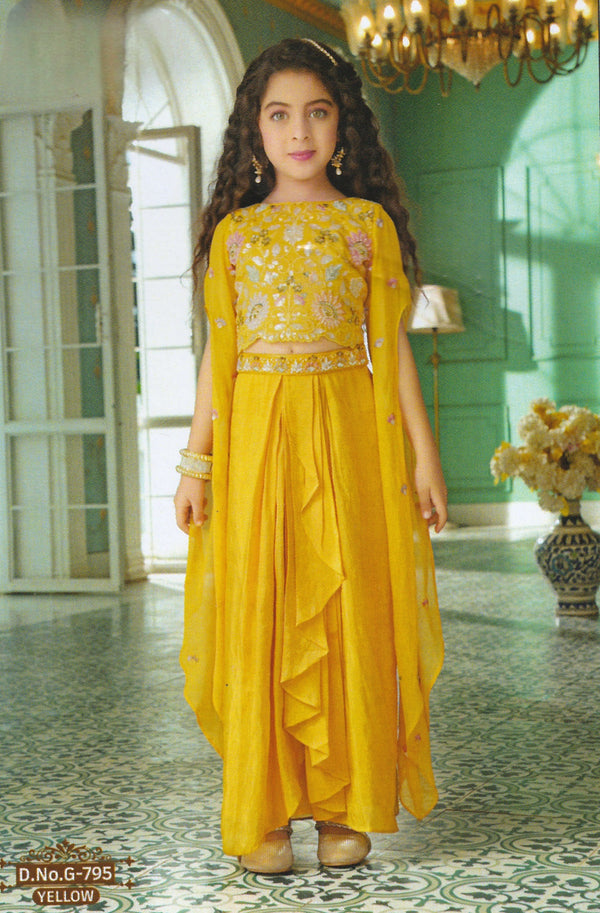 Yellow Colour Ghaghra Choli(GE-GGHC_795)