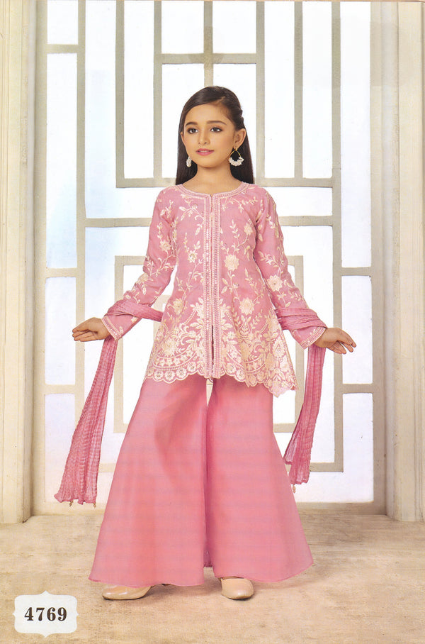 Pink Colour Plazo Set(GE-GPZS_4769)