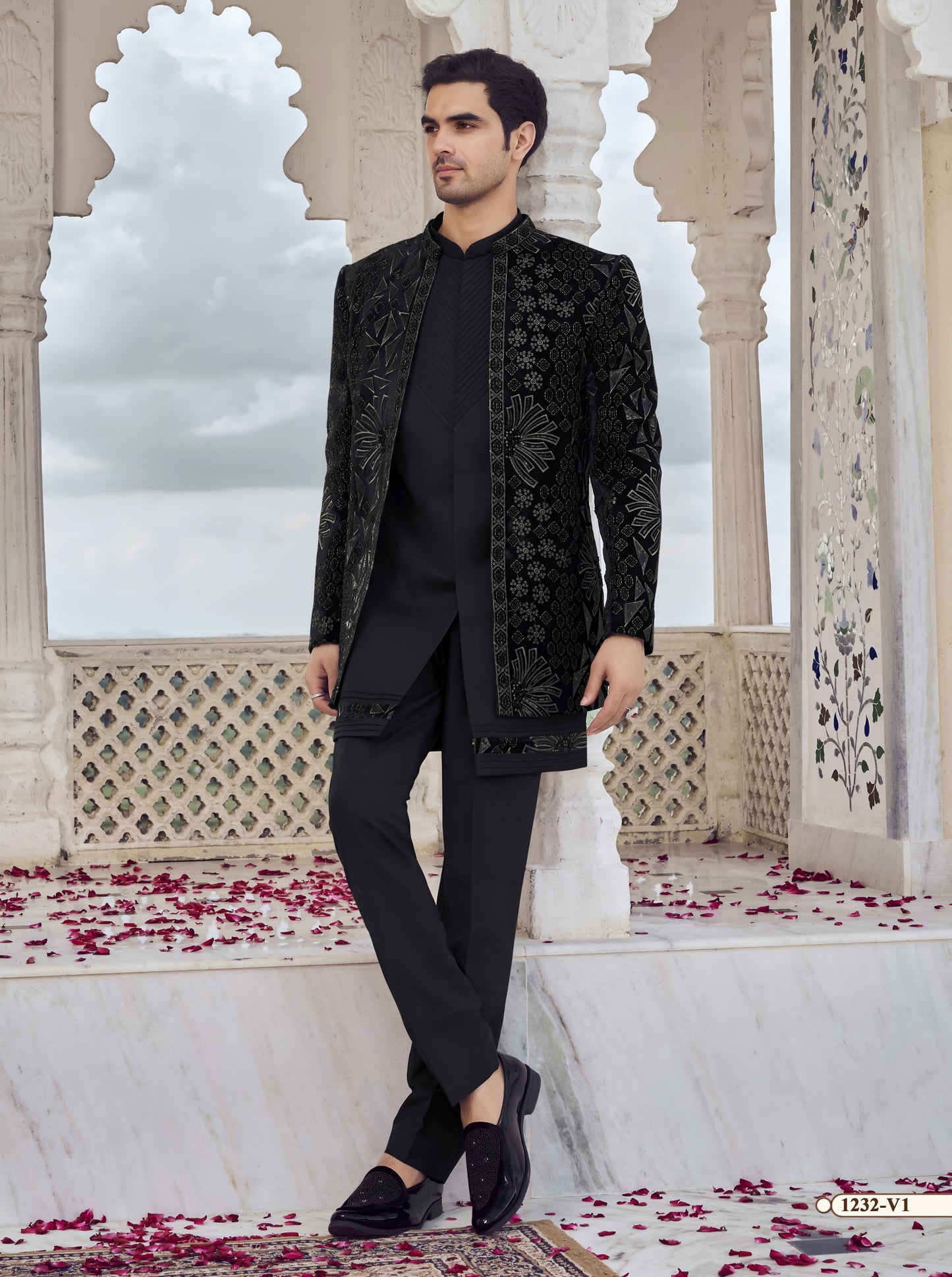 Blue Colour  Indo Western(ME-MINW_1232)