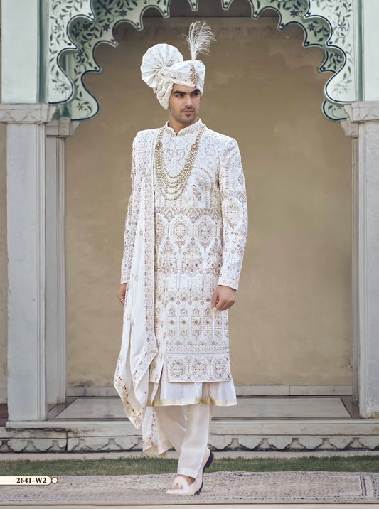 Cream Colour Sherwani(ME-MSRW_2641)