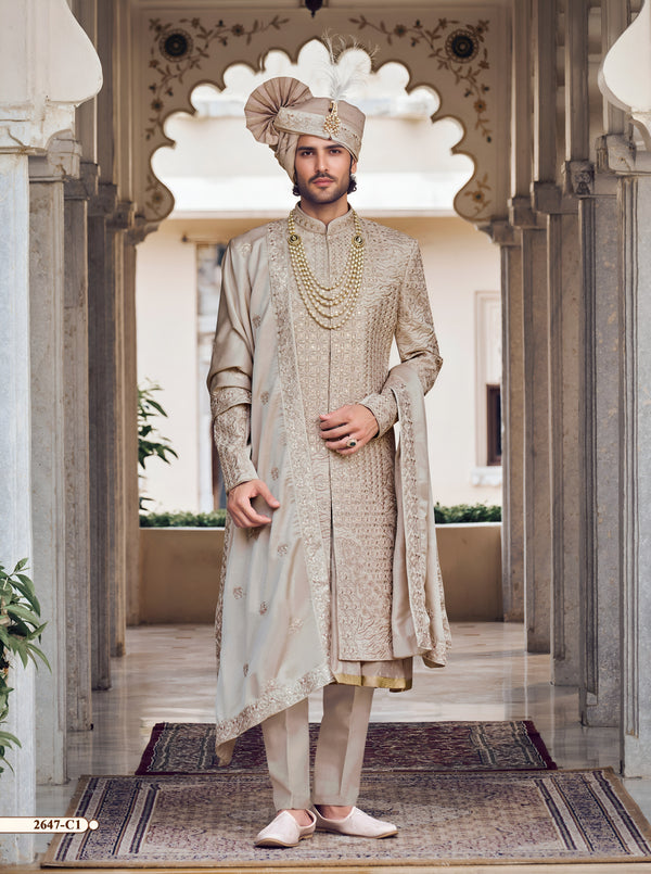 Rose Gold Colour Sherwani(ME-MSRW_2647)