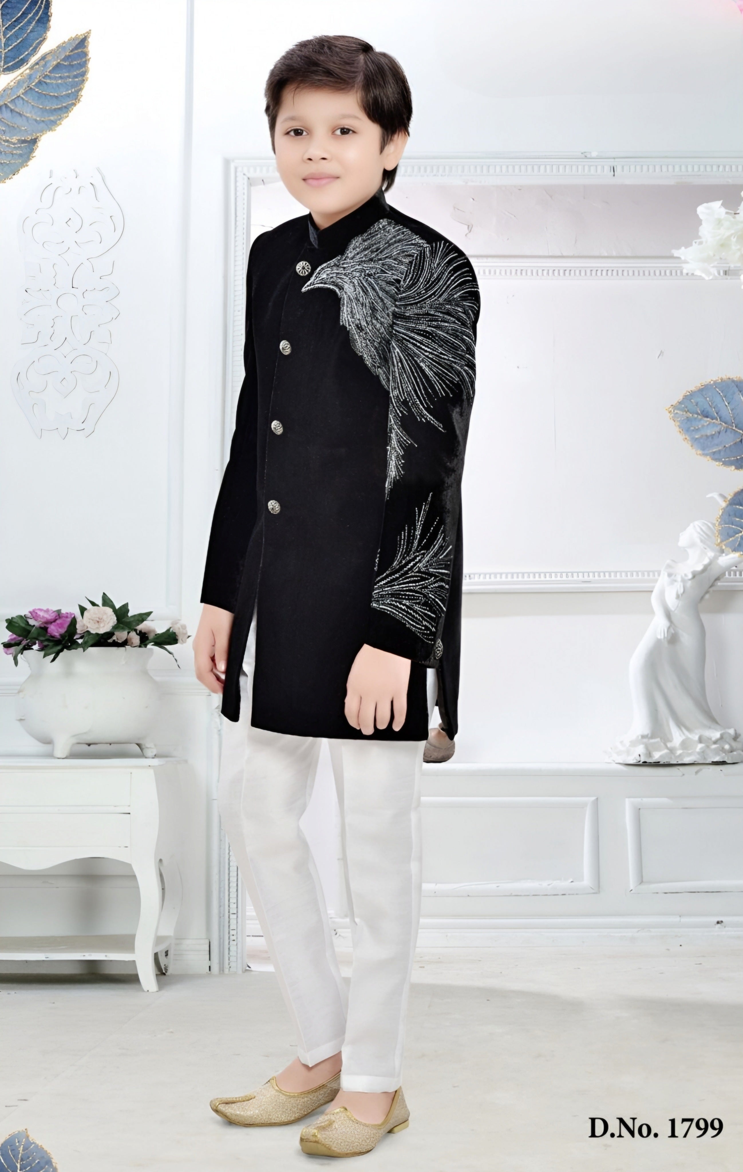 Black Colour Indo Western(BE-BINW_1799) – Carron Clothing