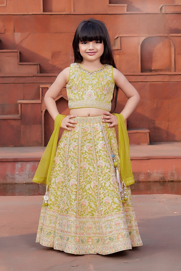 Yellow Colour Ghaghra Choli(GE-GGHC_1335)