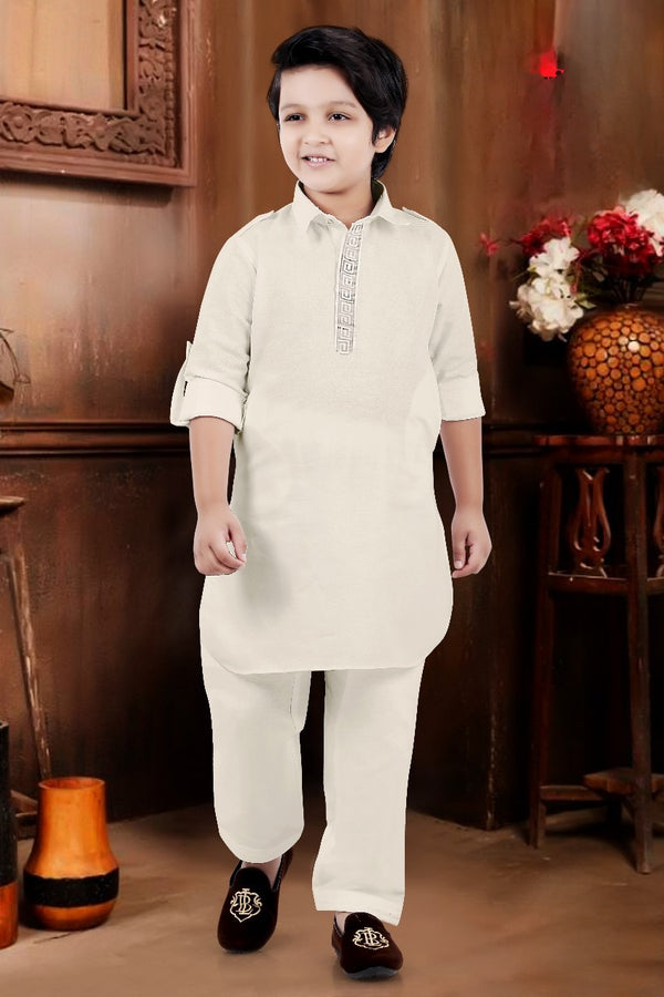 Fawn Colour Pathani Kurta Set(BE-BPTH_7558)