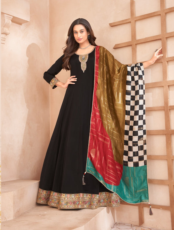 Black Colour Anarkali(LE-WANK_86255)