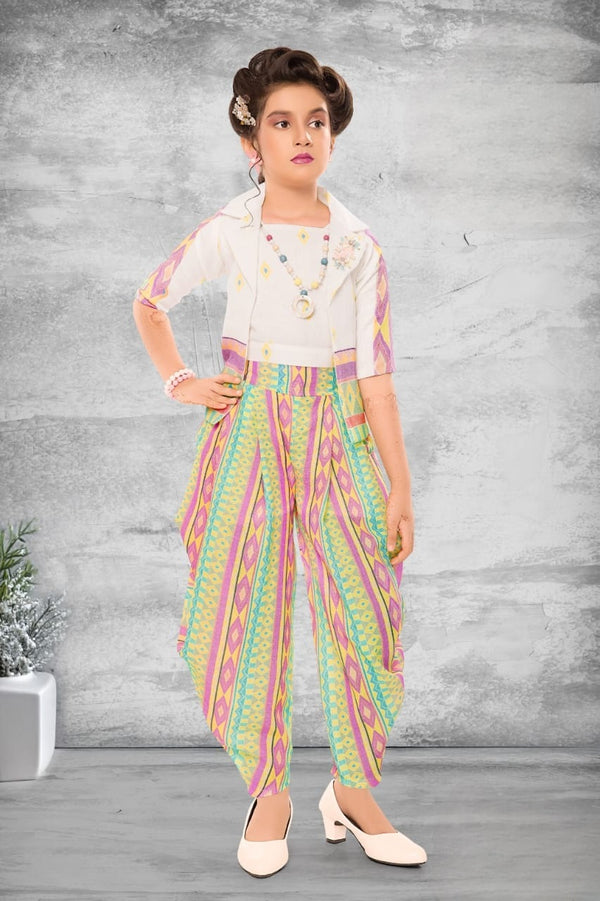 Lemon Colour Skirt Blouse(GC-GSKT_9437)