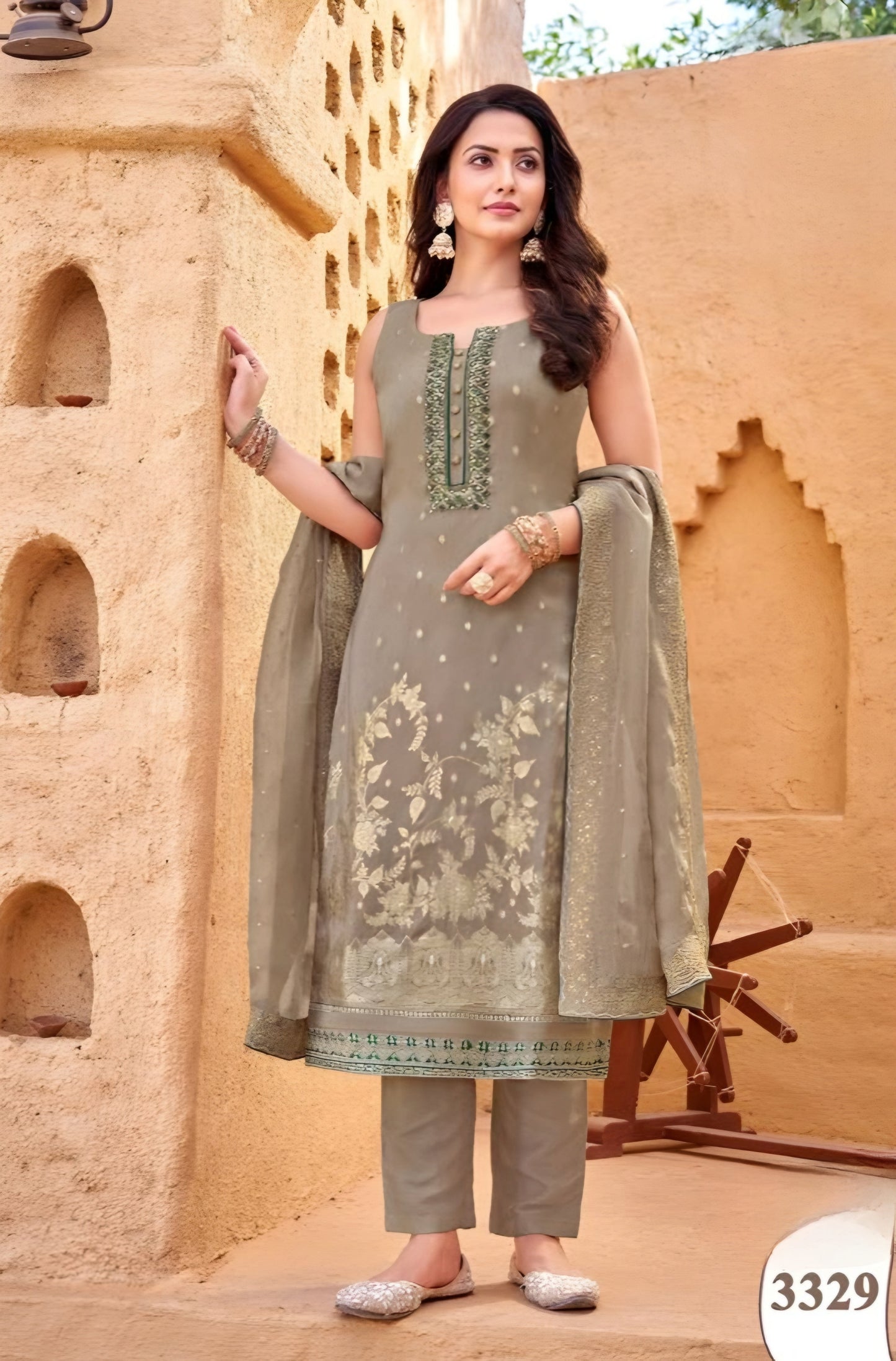 Skin Colour Pant Set(LE-WPNS_3329)