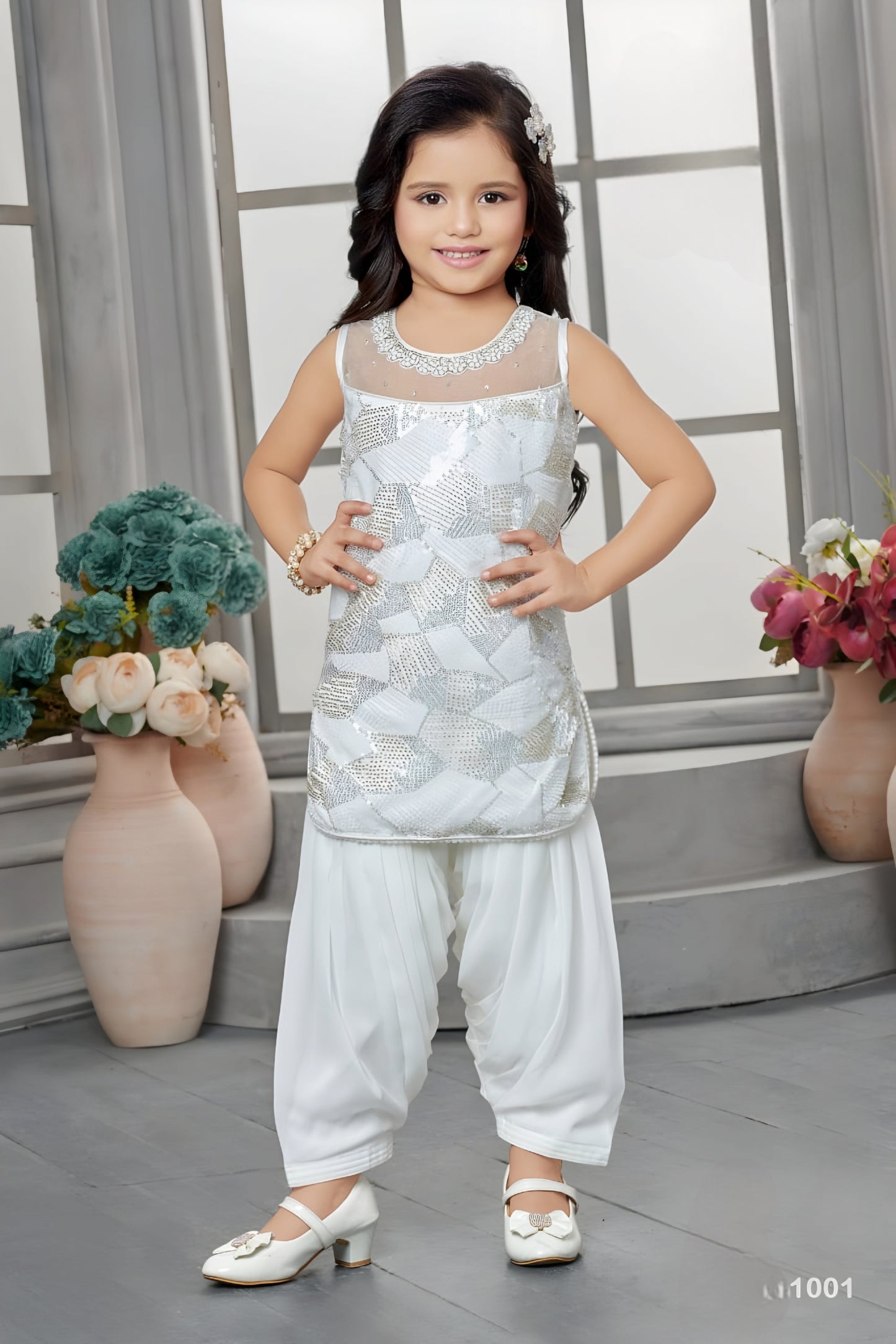 Cream Colour Chudidar(GE-GCHU_1001)