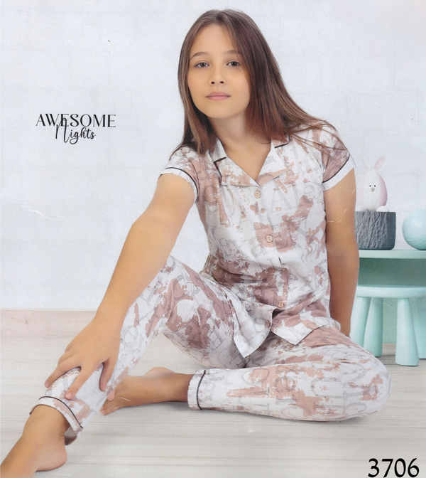 Brown Colour Nightwear(GC-GNWR_3706)