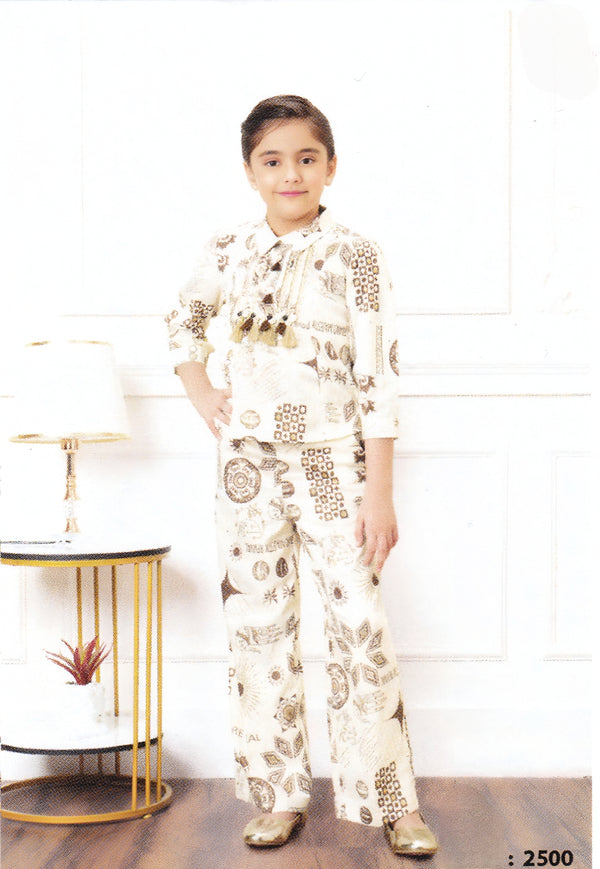 Brown Colour Western Plazo Set(GC-GWSD_2500)