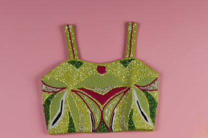 Green Colour Plazo Set(GE-GPZS_413)