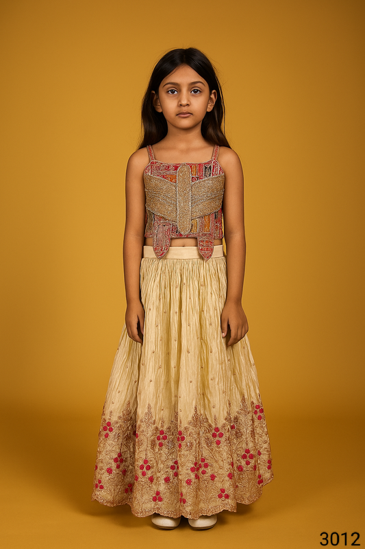 Fawn Colour Ghaghra Choli(GE-WGHC_3012)