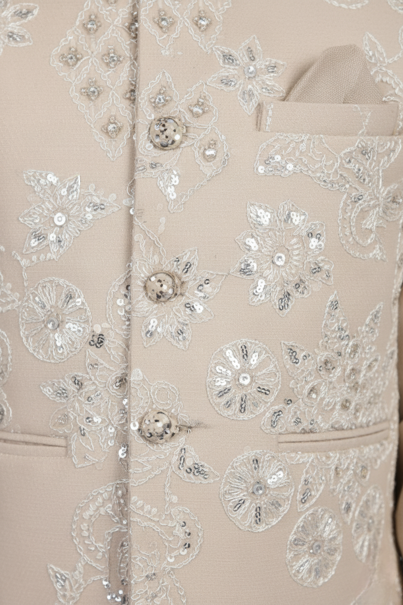 Natural Colour Jacket Kurta Set(BE-BBUS_1258)