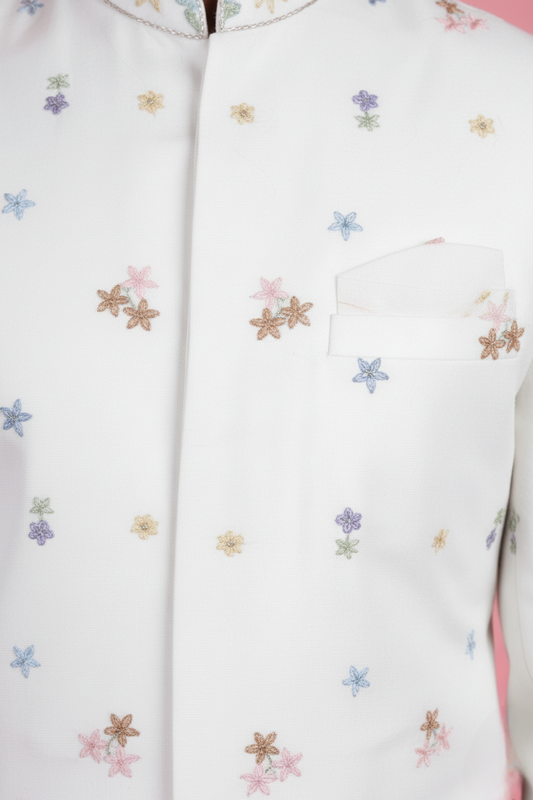 Cream Colour Bundi Set(ME-MBUS_SJ  2)