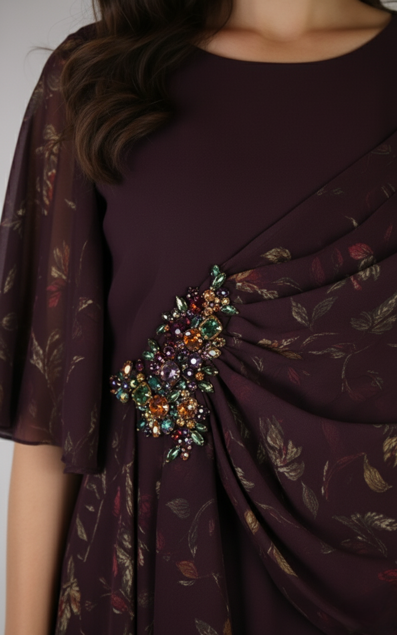 Wine Colour Kurti (LC-WKIC_739)