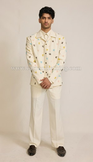 Cream Colour Bomber Jacket(ME-MINW_DESI BOY)