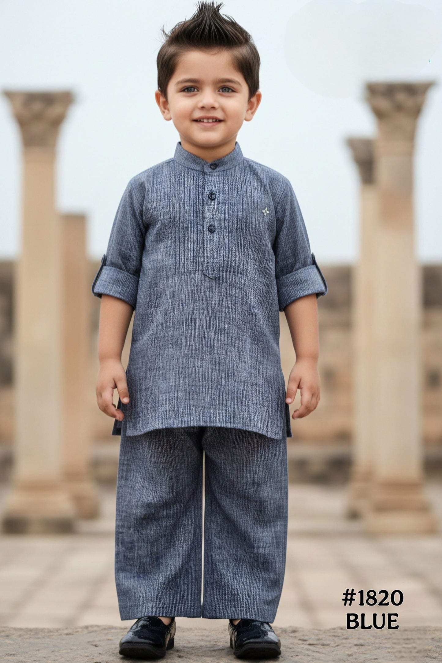 Navy Blue Colour Kurta Set(BE-BKUS_1820)