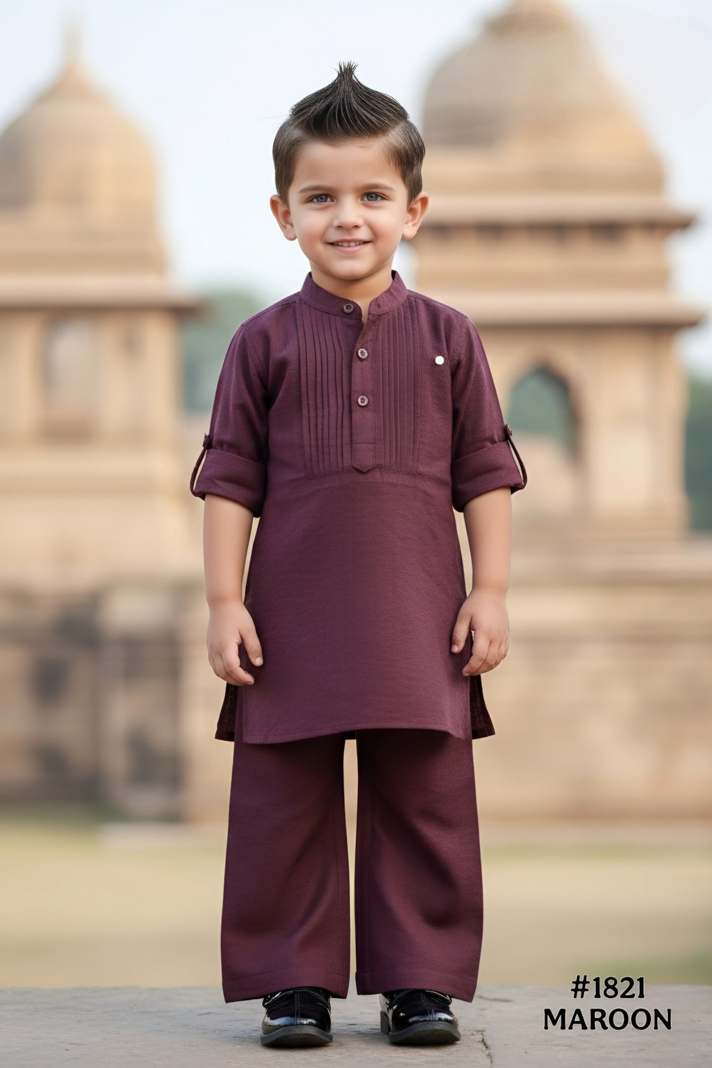 Maroon Colour Kurta Set(ME-MKUS_1821)