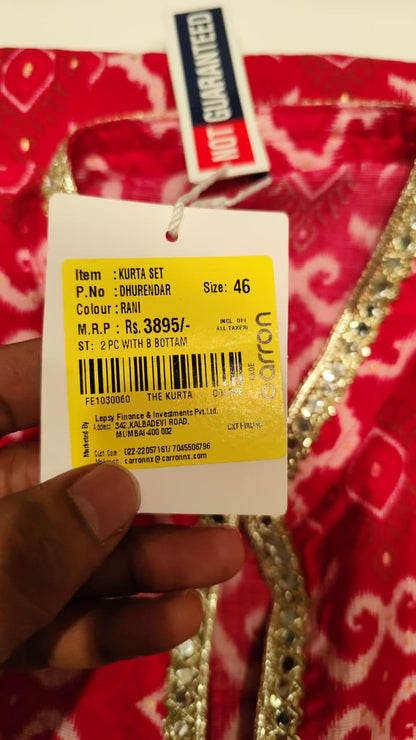 $NDUS$ Rani Colour Kurta Set(ME-MKUS_DHURENDHAR)
