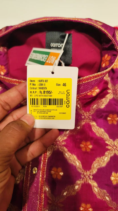 $NDUS$ Magenta Color Kurta Set (ME-MKUS_4209E)