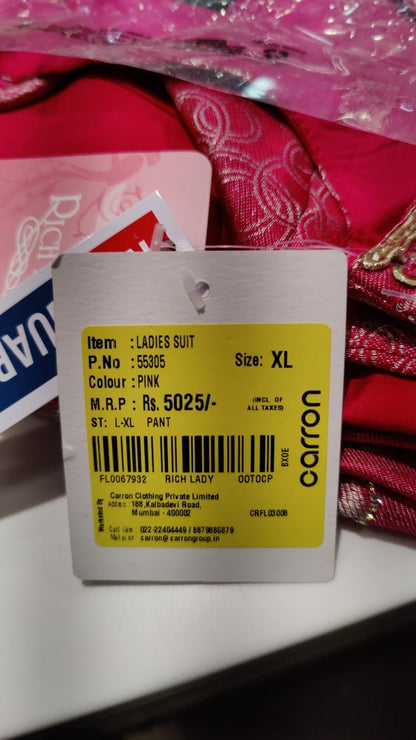 $NDUS$ Pink Colour Pant Set(LE-WPNS_55305)