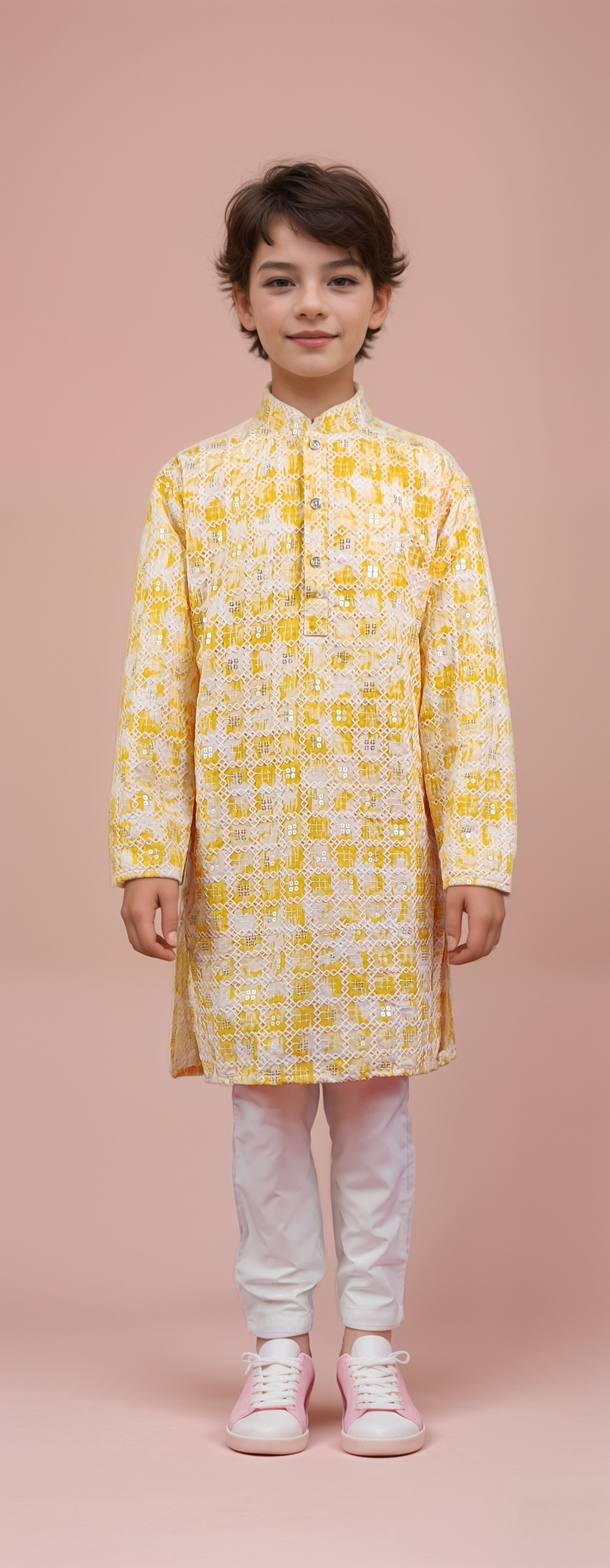 Gold Colour Kurta Set(BE-BKUS_515)