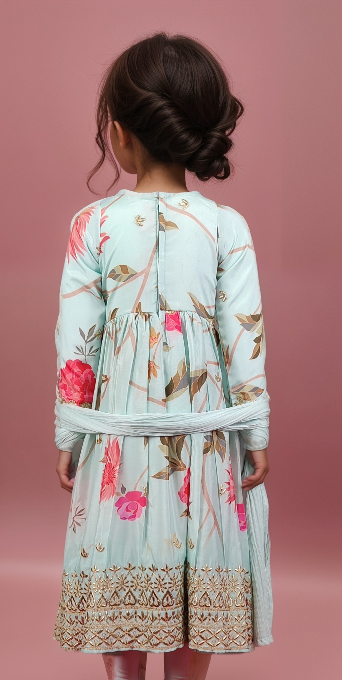 Aqua Colour Chudidar(GE-GCHU_4662)