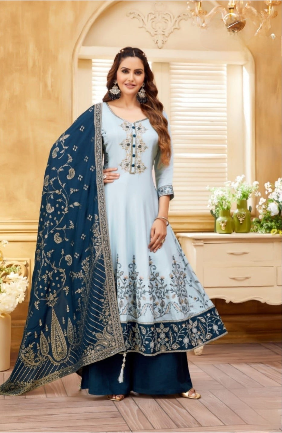 Multi Colour Anarkali(LE-WANK_9024)